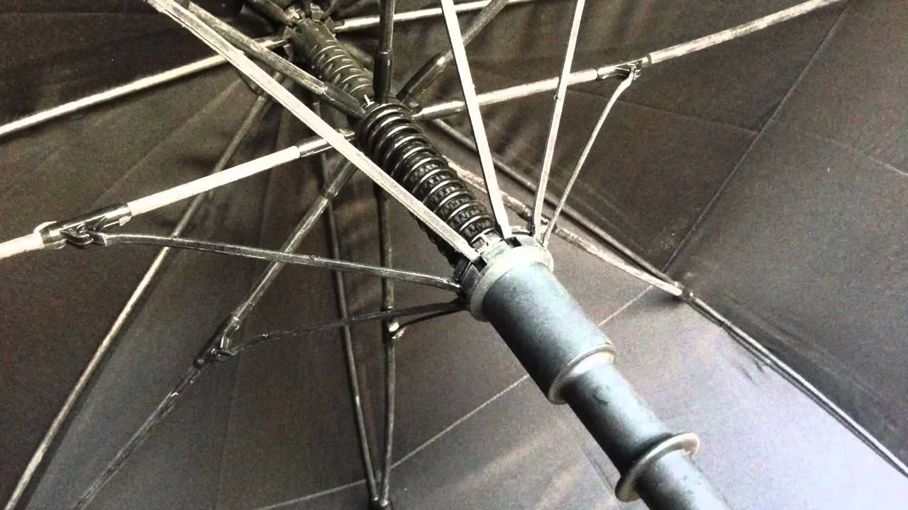 Procella Black Golf Umbrella Double Canopy Windproof 62 Inch YouTube