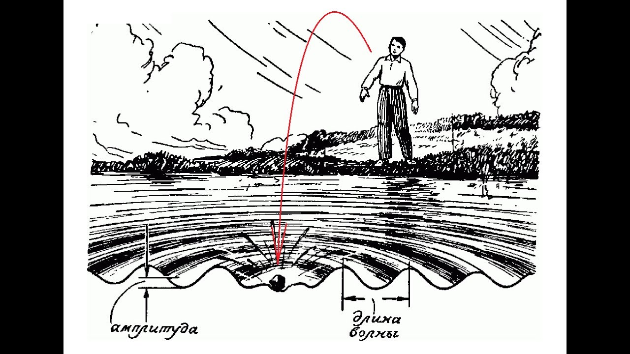 Звук удара по воде. Распространение звука в воде. Распространение волн в воде. Схема распространения звука. Звуковые волны в воде.