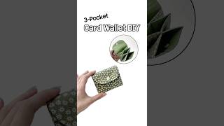 3-Pocket Card Wallet DIY 🪪👛 Quick & Easy Sewing Tutorial