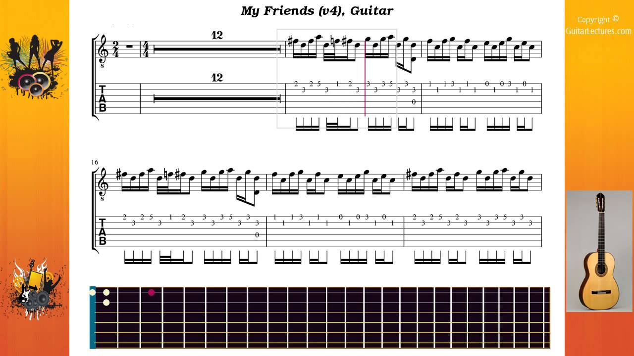 My Friends (v4) Red Hot Chili Peppers Guitar YouTube