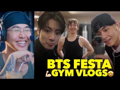 Athlete Reacts BTS Festa Jungkook and Taehyun Vlogs