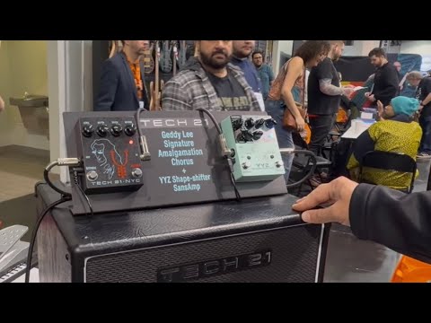 One of the new #Tech21 products at #NAMM2026 Geddy Lee