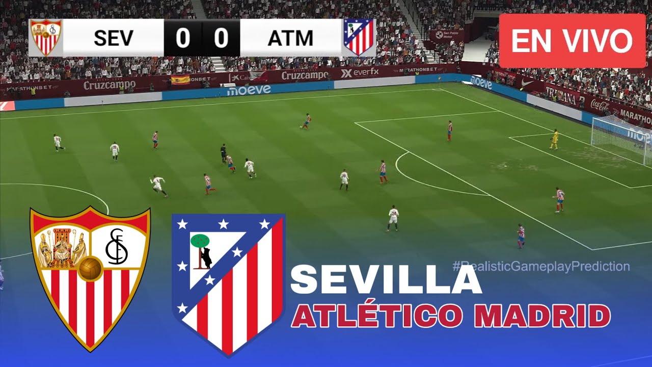 Sevilla vs Atlético Madrid La Liga 2026 Match Simulation PES 21 - YouTube