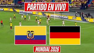 ✅ Ecuador vs Alemania EN VIVO / Mundial 2026 - Partido Simulado Pes 26