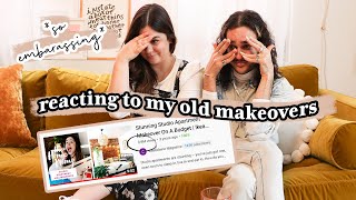 Reacting To + Rating My Old Makeovers On YouTube *SO EMBARRASSING*