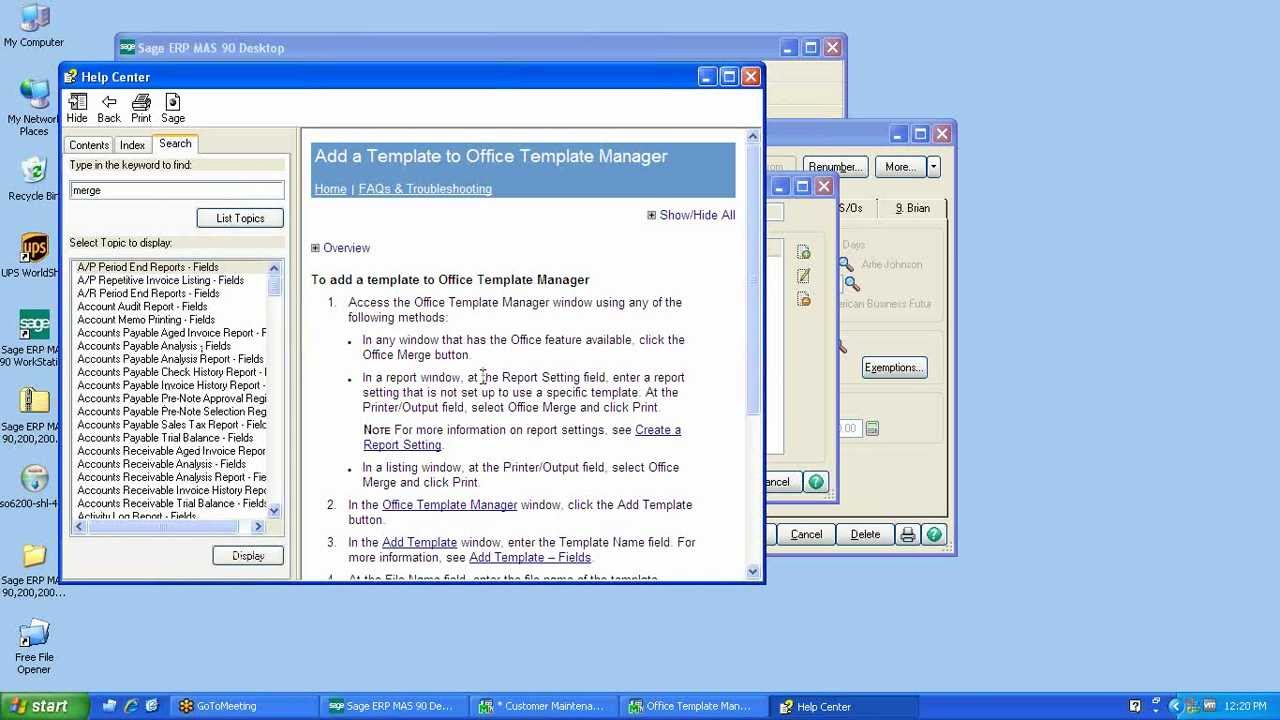 Custom Office for Sage 100 ERP (MAS 90/200)