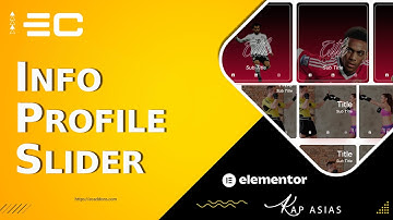 Info Profile Slider Widget in Elementor | EC Addons Elementor Tutorial