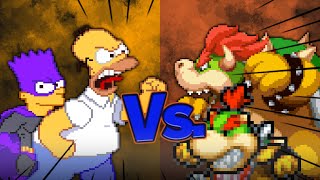 [MUGEN] Father and son | Homer & Bartman vs Bowser & Bowser.Jr