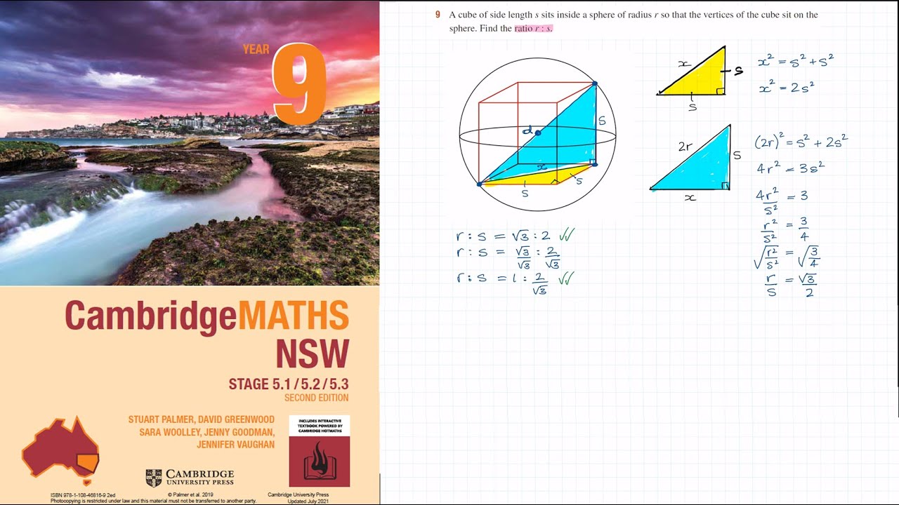How to answer q9 of exercise 3d of the cambridge year 9 textbook youtube