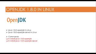 OpenJdk 1 8 0 Installation in Linux or RHEL 7