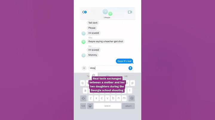 Mom texts daughters during school shooting