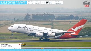 🔴 LIVE - MELBOURNE AIRPORT - Final scheduled QANTAS A380 out of Melbourne. Plane-Spotting 24.10.26 🔴