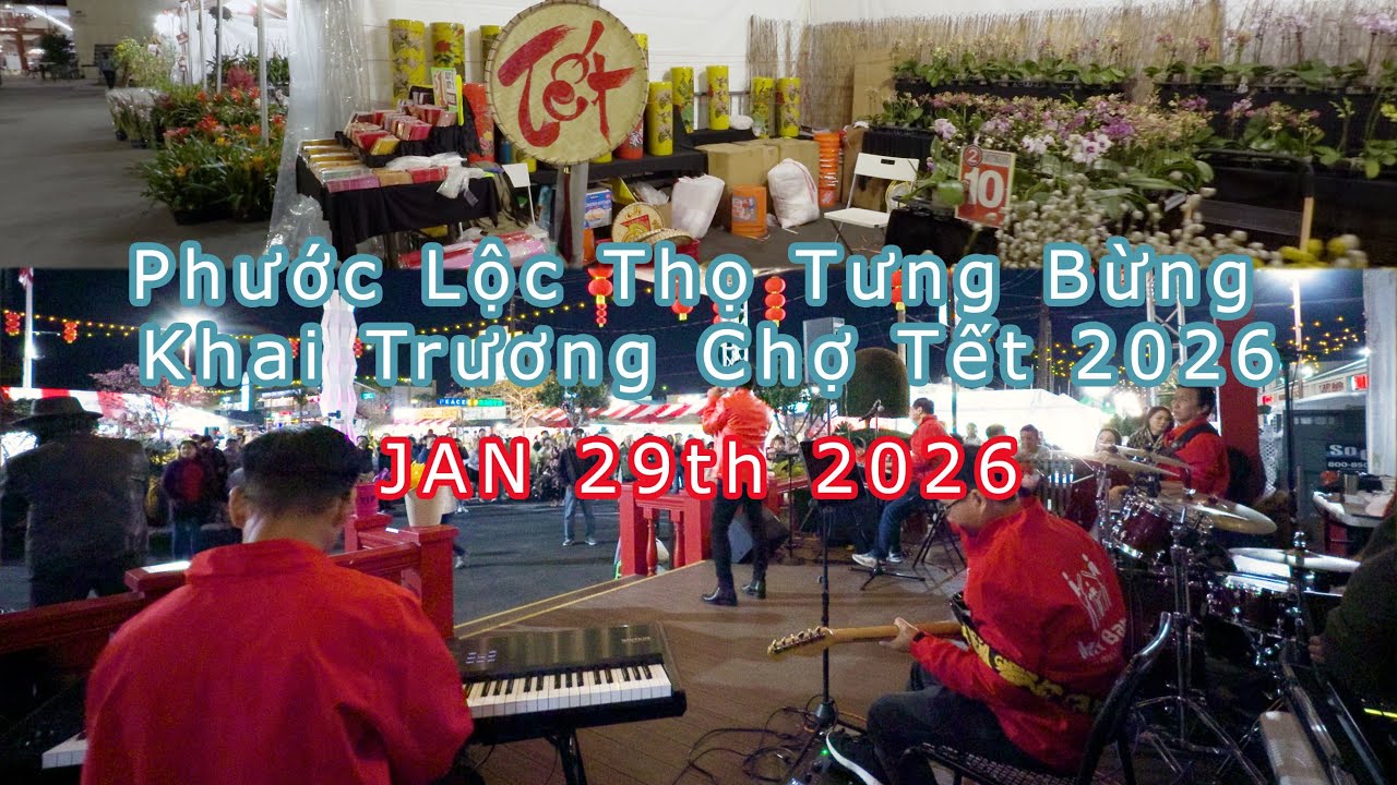 Phước Lộc Thọ Tưng Bừng Khai Trương Chợ Tết 2026./ New Year Festival @ The Asian Garden Mall