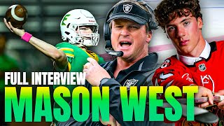 Famous NHL 1st Round Pick Mason West FULL INTERVIEW | Gruden Goes Long Profile