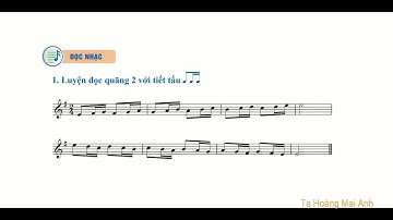 SGK Âm nhạc 10 Cánh diều – Chủ đề 5 – Đọc nhạc: Bài luyện quãng và tiết tấu (Hát mẫu)