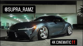 4K Cinematic Bagged Mk5 Supra On Work Meisters