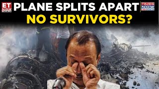 Ajit Pawar Plane Crash Video Aircraft Splits, Bursts Into Flames After Landing, Visuals Out