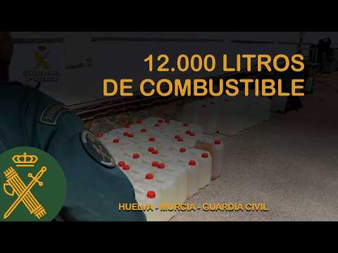Intervenido 12.000 litros de combustible en dos operativos contra el petaqueo en Murcia y Huelva