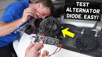 HOW TO TEST ALTERNATOR DIODE WITH MULTIMETER VOLTMETER. SUPER EASY