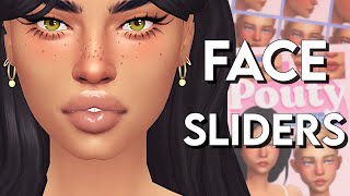 The Sims 4 | TRYING OUT SLIDERS | Big Lips, Chin Dimples & more!