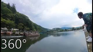 POV: You're chilling by a lake in Kyoto, Japan (360)(4K)