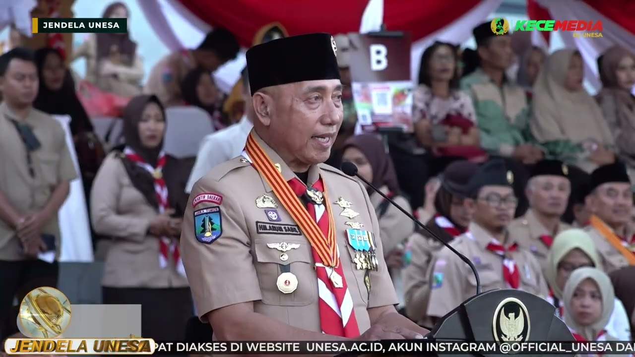UNESA WINDOW: 65th Scout Day Ceremony of the East Java Regional Scout Movement