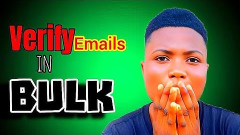 HOW TO VERIFY BULK EMAILS (For Free)|| Bulk Emails verifier software
