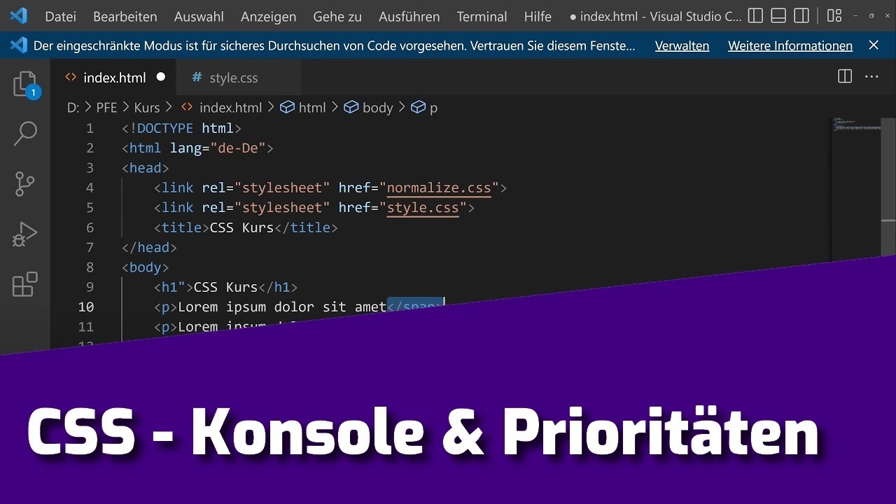 Kurs zur Webentwicklung 