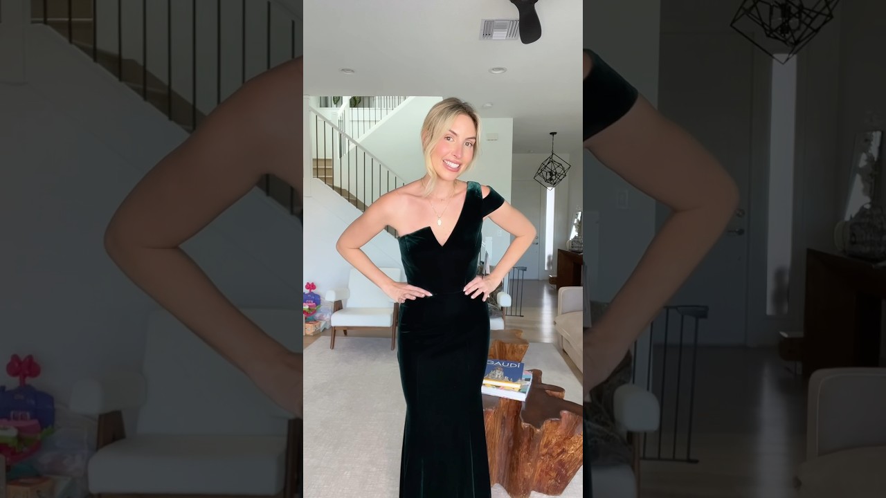 Which dress should I wear to a black tie fall wedding?! Wedding guest try on!