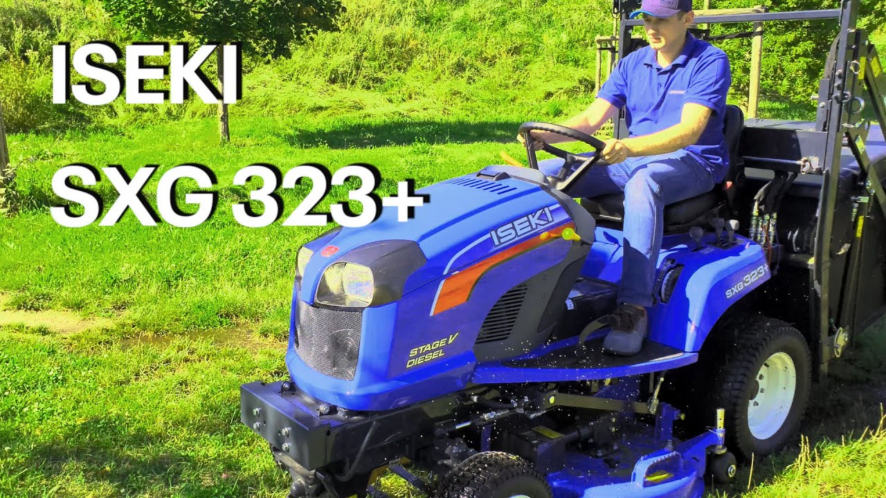 ISEKI SXG3+ koszenie trawy i prezentacja produktu