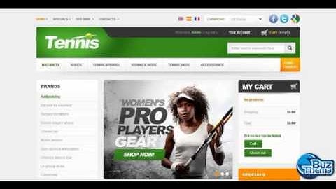 Download Tennis Products PrestaShop Theme by  Hermes TM