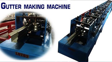 【Gutter making machine】:  Gutter Roll Forming Machine | Types of Gutter Machine
