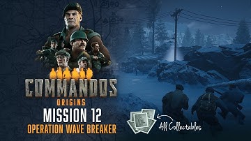 Commandos: Origins - Mission 12 (Hard) | Operation Wave Breaker | Walkthrough | All Collectables