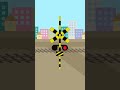 【踏切アニメ】変な踏切 Weird railroad crossing #shorts