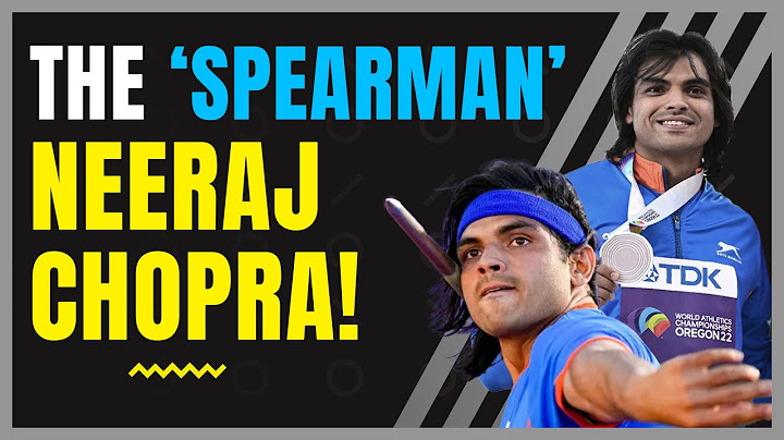 Neeraj Chopra - The 'Spearman' Wins Silver At The World Athletics Championship | Oregon22 | WCH 22