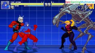 Ant-Man And The Atom VS Birdy And The Alien Queen In A MUGEN Match / Battle / Fight screenshot 5
