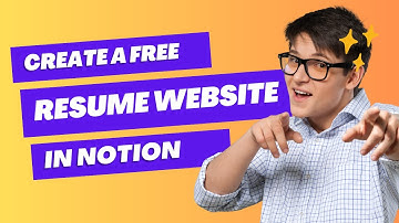 Create a Free Resume Website in Notion