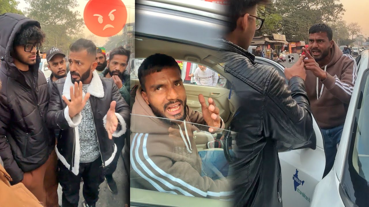 Batemeez TAXI DRIVER Se Ladayi Ho Gayi Beech Road Mein 😡 Khud Galti Karke GAALI Dera Hai 