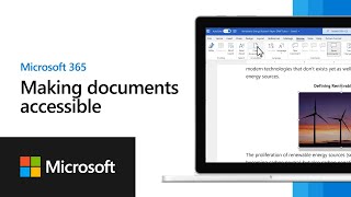 Making documents accessible | Microsoft 365 screenshot 5