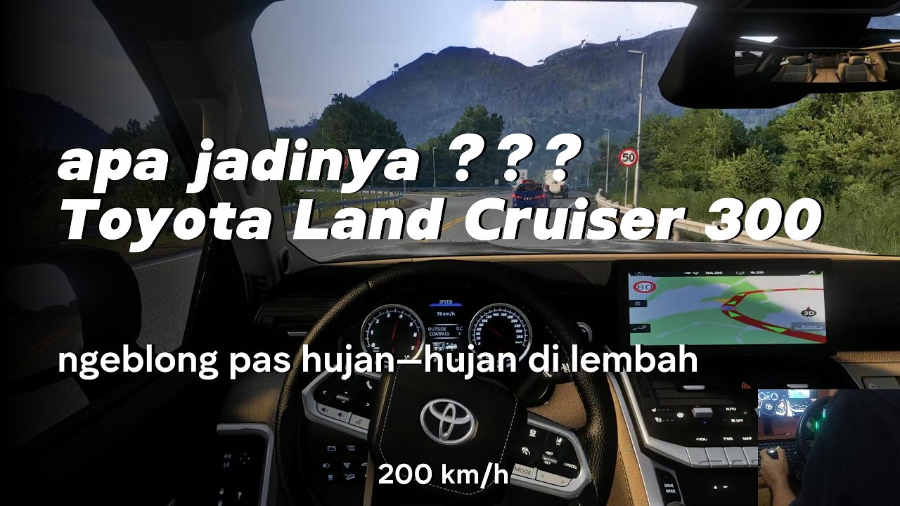 ETS 2 :Toyota Land Cruiser 300 Sapu Bersih jalanan licin