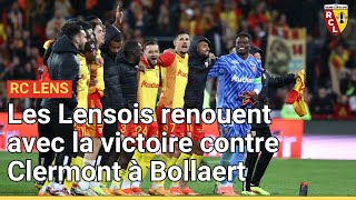 Le RC Lens renoue avec la victoire (1-0) contre Clermont