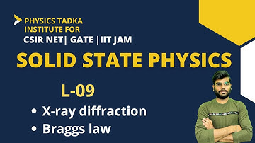 solid state physics-09 | x ray diffraction | xrd pattern | bragg