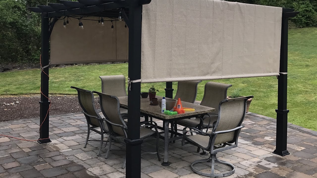 Garden Treasures Pergola With Canopy Unboxing And Review Youtube