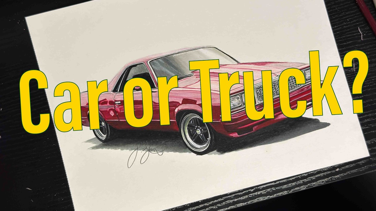 Is It a Car or Truck? Watch This El Camino Come to Life on Paper