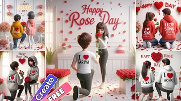 How to Create Rose Day AI Images free | Bing Image creator | bing ai image generator