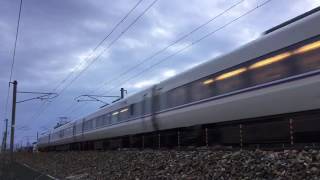 681系0番台特急しらさぎ57号金沢行 小松〜粟津間通過