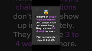Supply Chain Disruptions Don’t Hit Immediately – Plan for the 3–4 Week Lag
