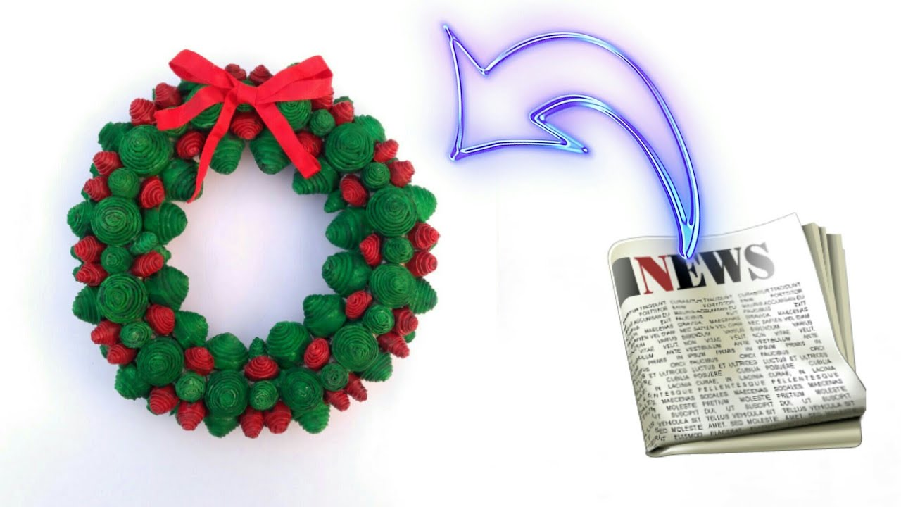 Christmas wreath christmas decoration idea how to make christmas