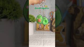 Cutest Avocado Keychain in 30 Sec 🥑💚 #shorts #viral #clay #youtube #craft