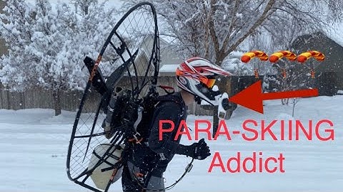 Para-Skiing - Paramotor on Skis